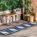 Ziggy Diamonds Area Rug 140x200 cm Navy Indoor Outdoor