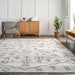 Ziomara Machine Washable Grey Area Rug