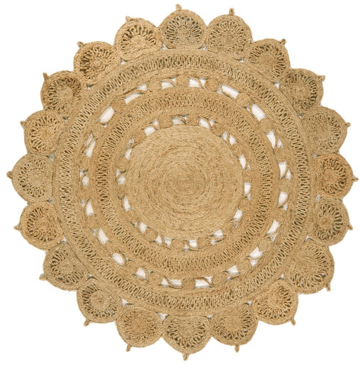 Zira Natural Round Rug