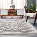 Zoe Beige Diamond Pattern Cotton Blend Rug 140x200 cm