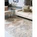 Zola Lisar Traditional Persian Vintage Distressed Ombre Hi-Low Textured Beige/Blue/Silver/Natural Rug