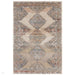 Zola Lisar Traditional Persian Vintage Distressed Ombre Hi-Low Textured Beige/Blue/Silver/Natural Rug