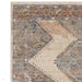 Zola Lisar Traditional Persian Vintage Distressed Ombre Hi-Low Textured Beige/Blue/Silver/Natural Rug