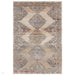Zola Lisar Traditional Persian Vintage Distressed Ombre Hi-Low Textured Beige/Blue/Silver/Natural Rug