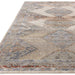Zola Lisar Traditional Persian Vintage Distressed Ombre Hi-Low Textured Beige/Blue/Silver/Natural Rug