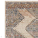 Zola Lisar Traditional Persian Vintage Distressed Ombre Hi-Low Textured Beige/Blue/Silver/Natural Rug