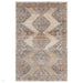 Zola Lisar Traditional Persian Vintage Distressed Ombre Hi-Low Textured Beige/Blue/Silver/Natural Rug