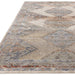Zola Lisar Traditional Persian Vintage Distressed Ombre Hi-Low Textured Beige/Blue/Silver/Natural Rug