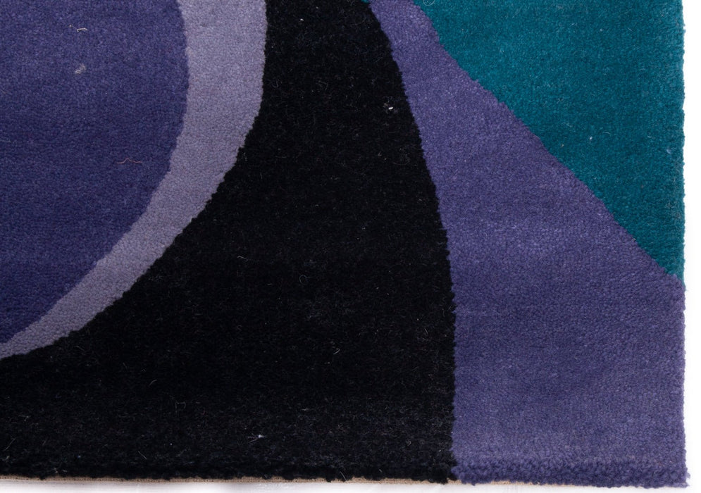 i2K Retro Purple Green Rug