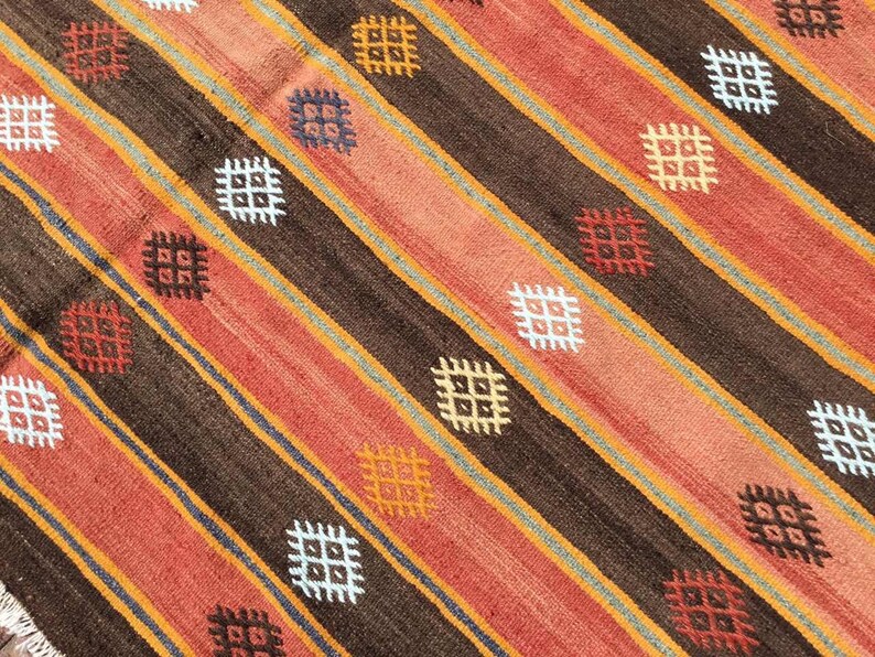 Vintage Turkish Kilim Rug 293cm x 172cm 50 Years Old