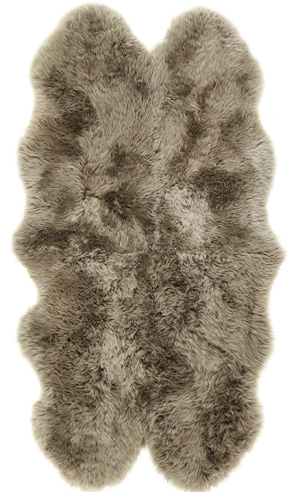 Phoenox Sheepskin Khaki Rug